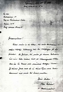 Resignation from SS by Otto Rahn